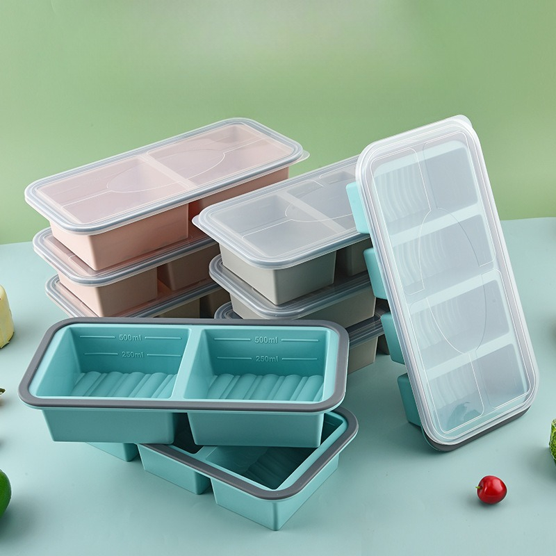 Meal Prep Oatmeal - Souper Cubes ,Silicone Freezer Molds for