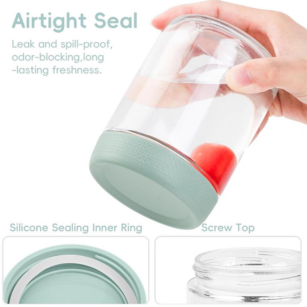 Glass Mason Jars with Silicone - Meal Prep Overnight Oats ulasan dan harga