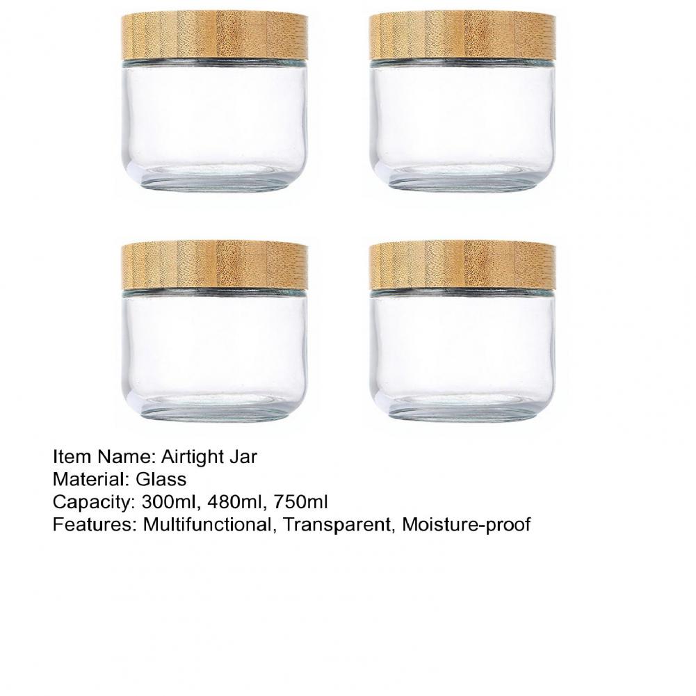 Rustic Glass Jar 4pcs Glass Ov - Meal Prep Overnight Oats ulasan dan harga
