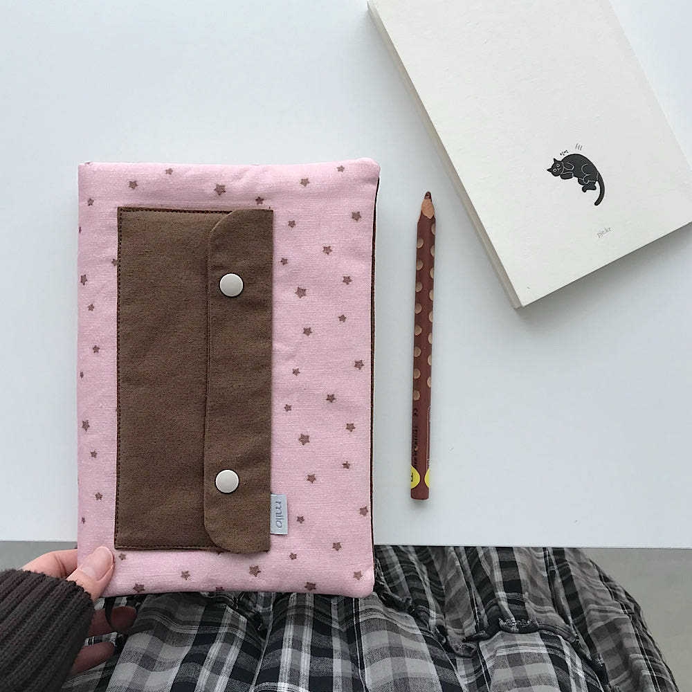 Cute Star Quilted Book Cover P - Meal Prep Notebook ulasan dan harga