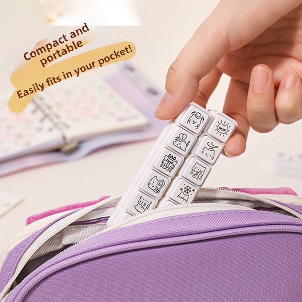 Cute Good Mood Series Cat Shap - Meal Prep Notebook ulasan dan harga