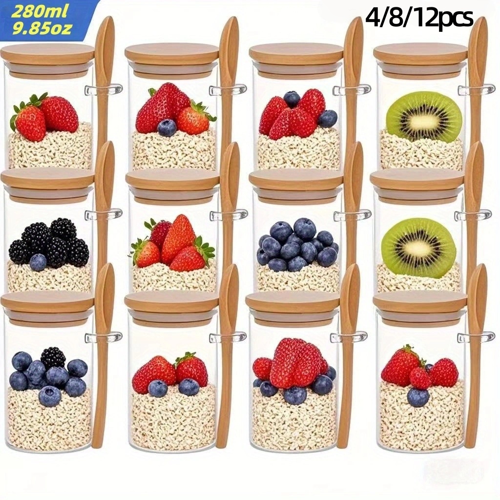 4/8/12Pcs, Oatmeal Breakfast C - Meal Prep Oatmeal ulasan dan harga