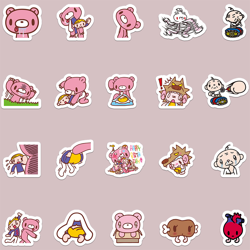 40pcs Cartoon Gloomy Bear & CH - Meal Prep Notebook ulasan dan harga