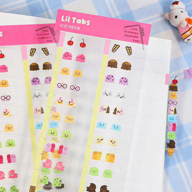 22/44pcs Cute Ice Cream Themed - Meal Prep Notebook ulasan dan harga
