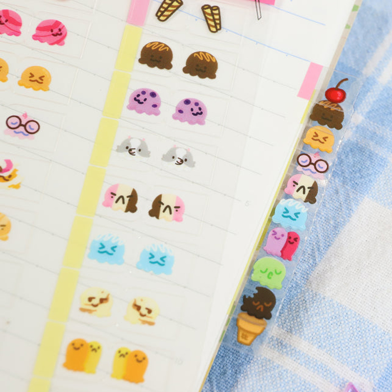 22/44pcs Cute Ice Cream Themed - Meal Prep Notebook ulasan dan harga