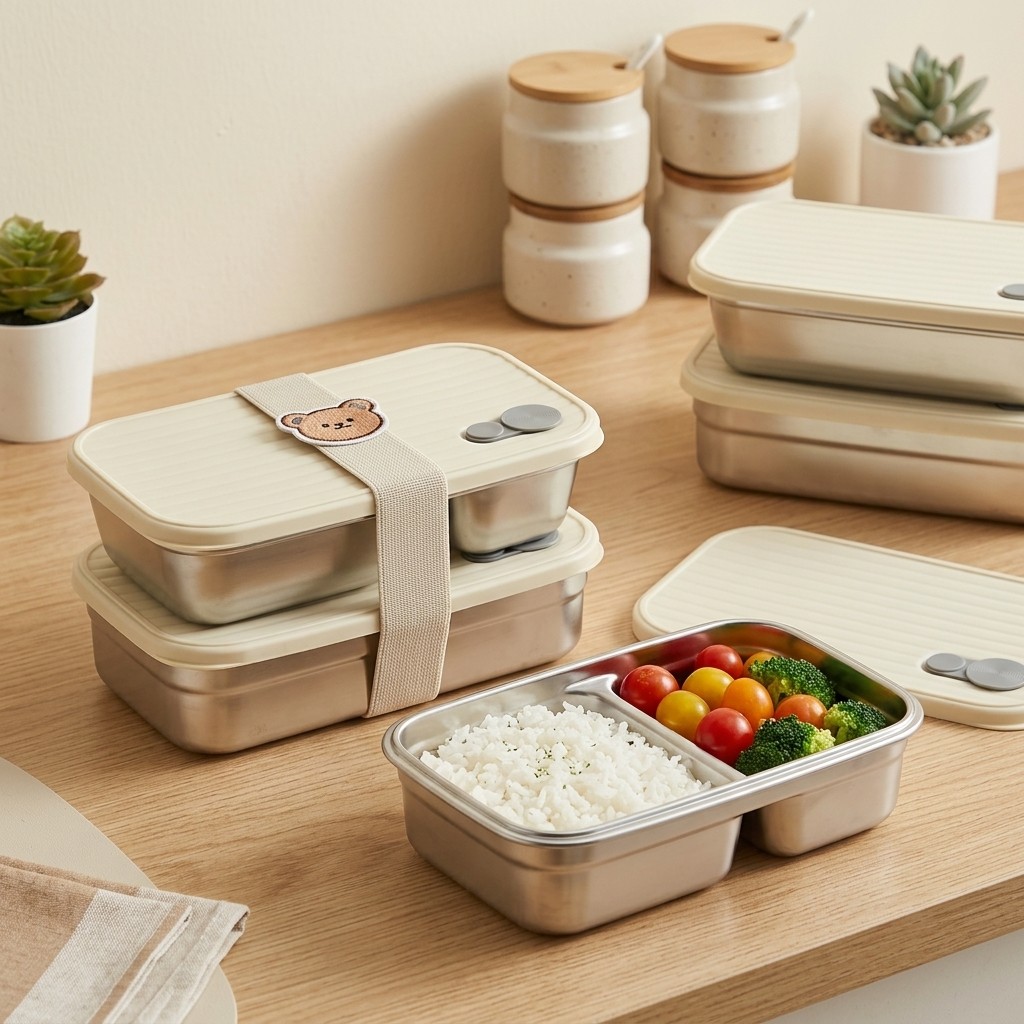 Stainless Steel Bento Box Meta - Meal Prep Ideas ulasan dan harga