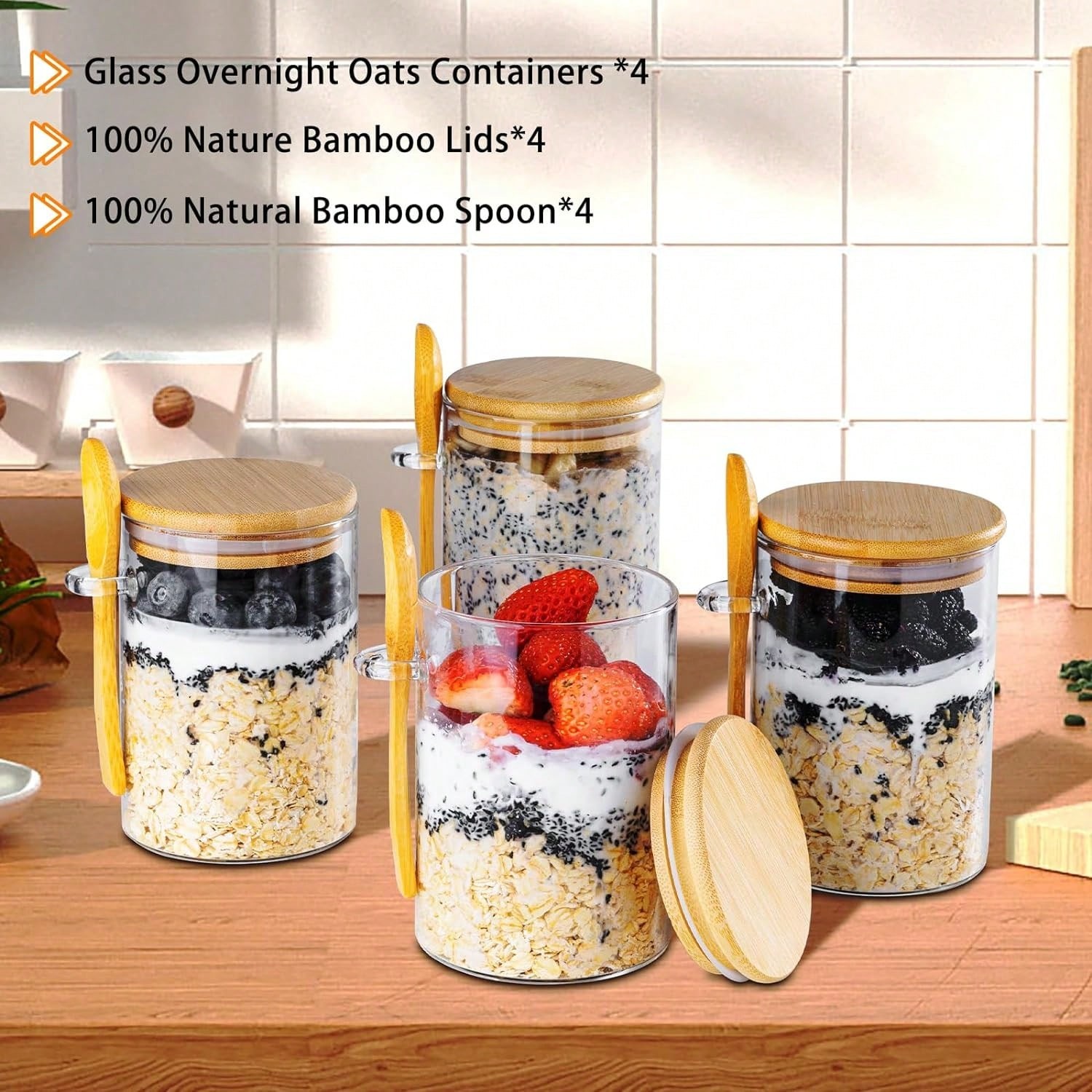 Tyrixma Overnight Oats Contain - Meal Prep Oatmeal ulasan dan harga