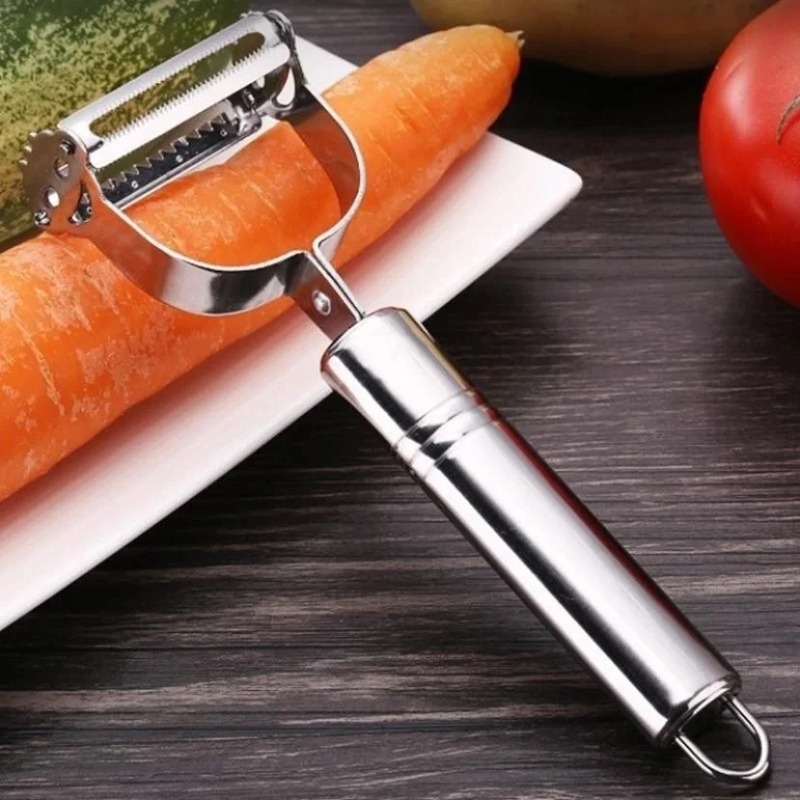 Stainless Steel Julienne Peele - Meal Prep With Potatoes ulasan dan harga