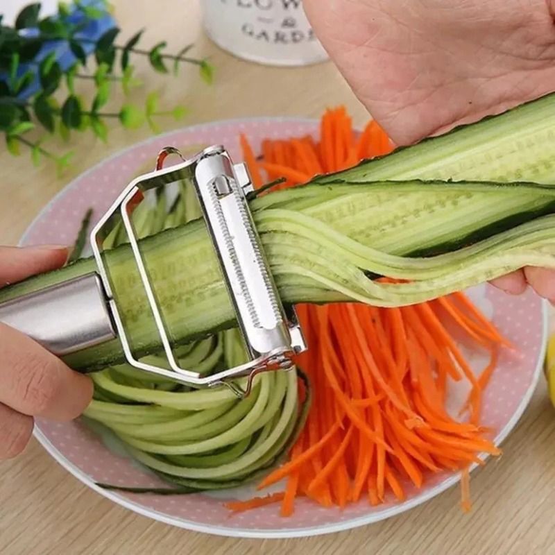 Stainless Steel Julienne Peele - Meal Prep With Potatoes ulasan dan harga