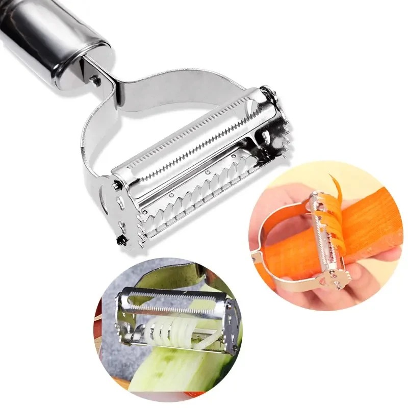 Stainless Steel Julienne Peele - Meal Prep With Potatoes ulasan dan harga