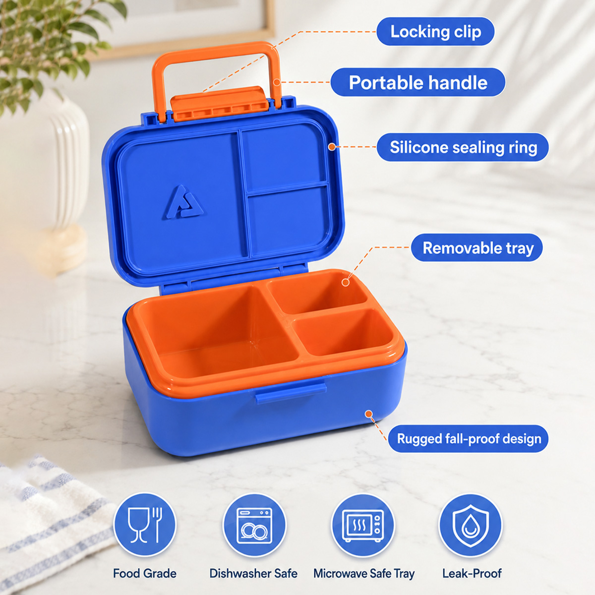 Bento Lunch Box for with 13oz  - Meal Prep Ideas ulasan dan harga