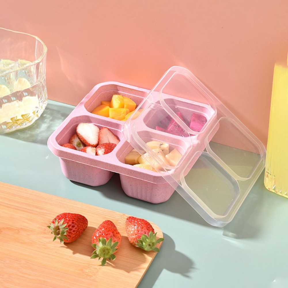 1pc Reusable Wheat Straw 4 Com - Meal Prep Ideas ulasan dan harga