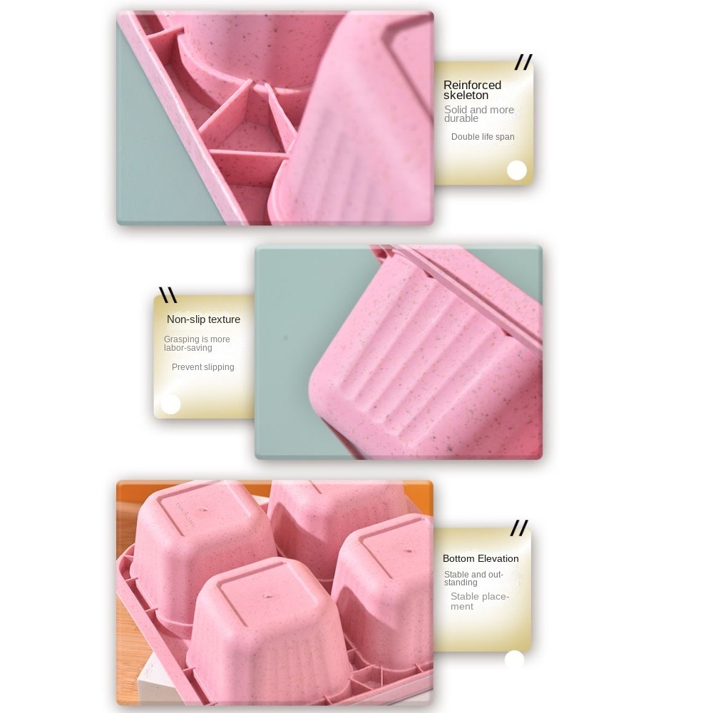 1pc Reusable Wheat Straw 4 Com - Meal Prep Ideas ulasan dan harga