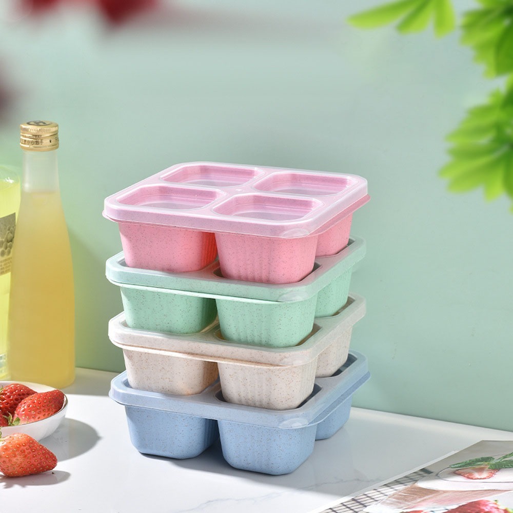 1pc Reusable Wheat Straw 4 Com - Meal Prep Ideas ulasan dan harga