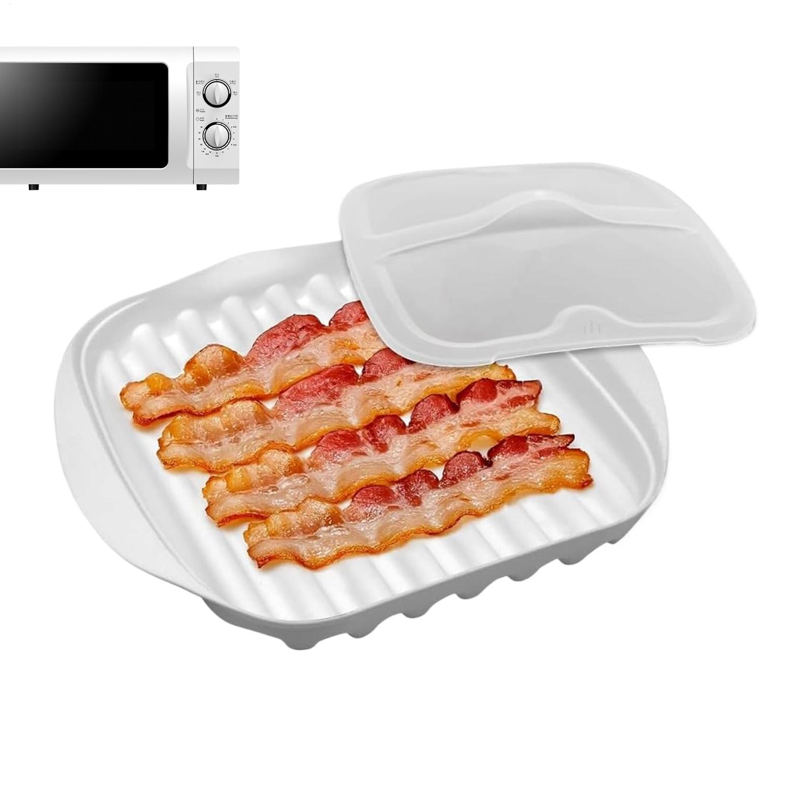 Microwave Bacon Tray Non-Stick - Meal Prep Hot Dogs ulasan dan harga