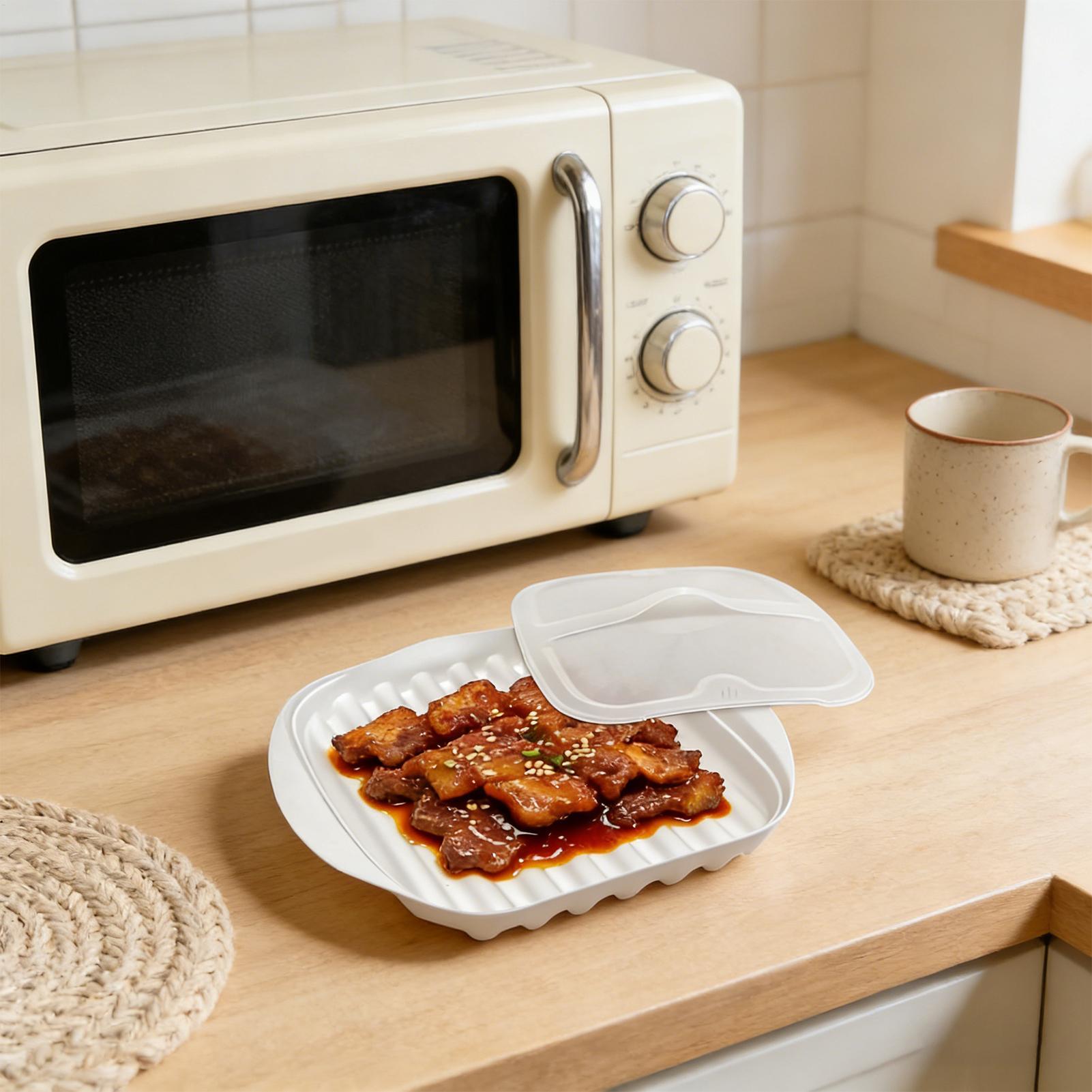 Microwave Bacon Tray Non-Stick - Meal Prep Hot Dogs ulasan dan harga