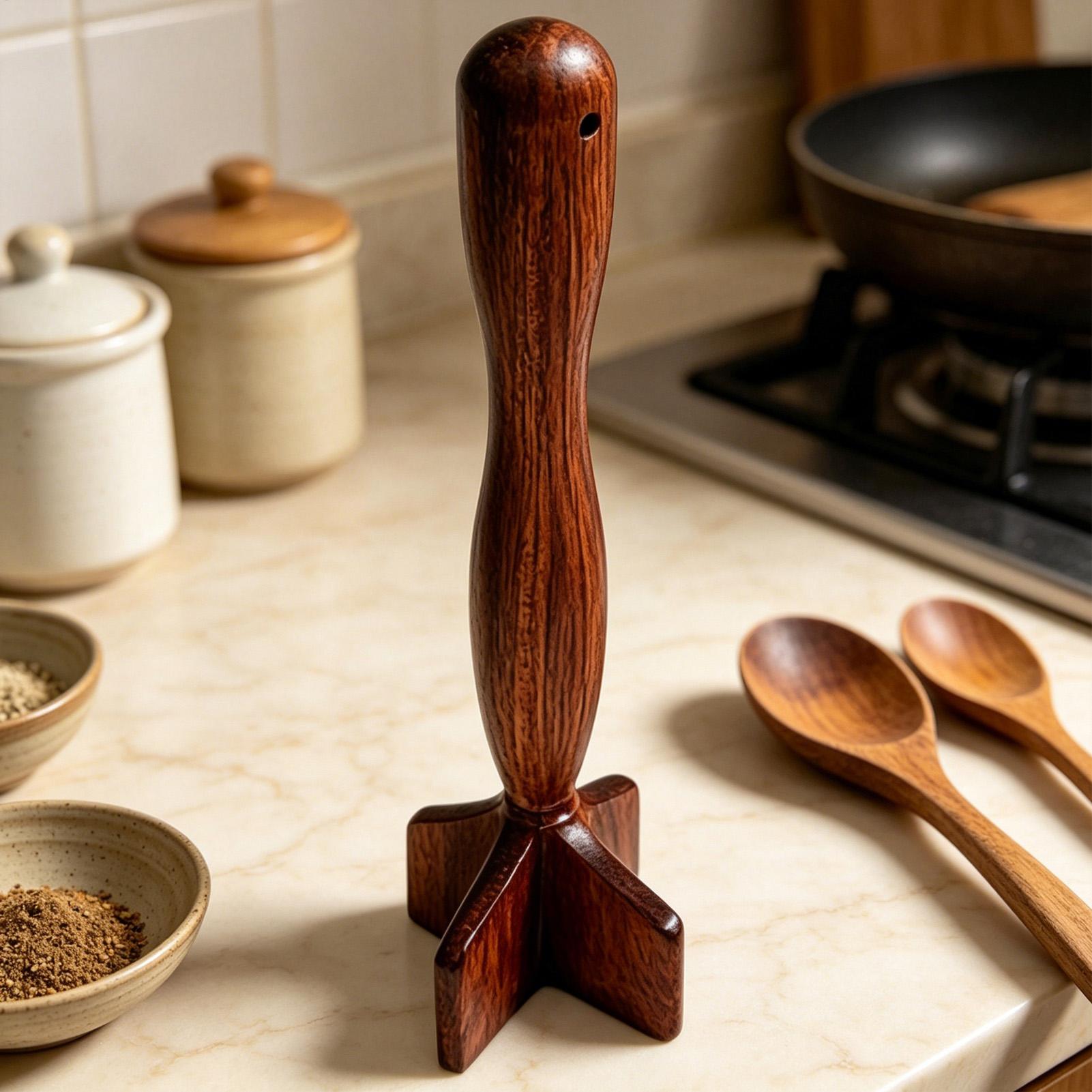 Wooden Meat Chopper Non-Scratc - Meal Prep With Potatoes ulasan dan harga