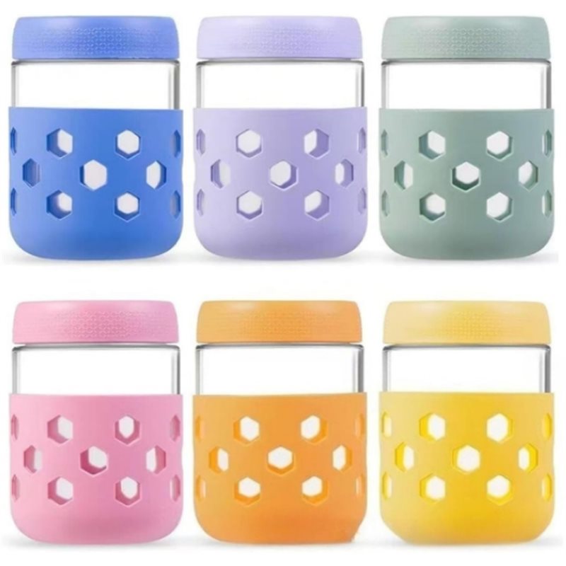 LLCS-Glass Jars With Airtight  - Meal Prep Oatmeal ulasan dan harga