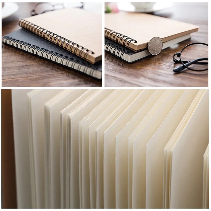 Creative Retro Kraft Paper Coi - Meal Prep Notebook ulasan dan harga