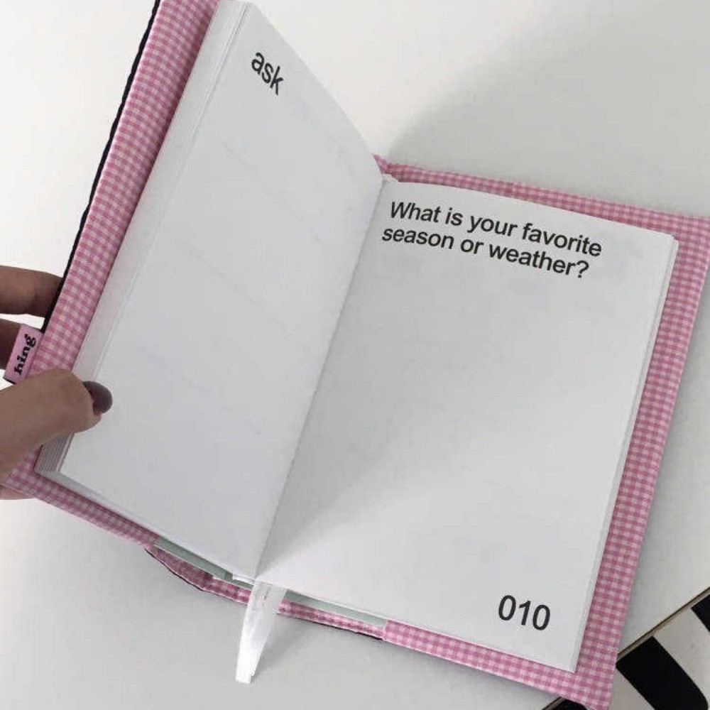 Cute Heart Quilted Book Cover  - Meal Prep Notebook ulasan dan harga