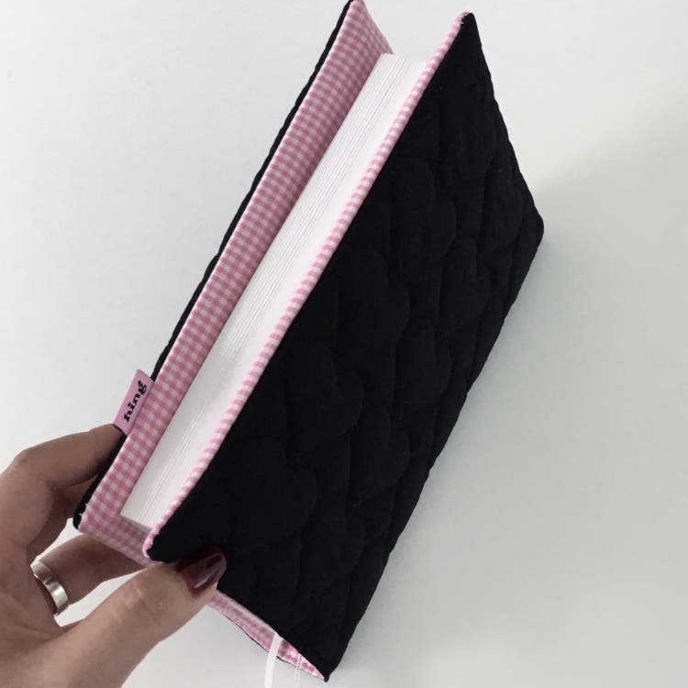 Cute Heart Quilted Book Cover  - Meal Prep Notebook ulasan dan harga