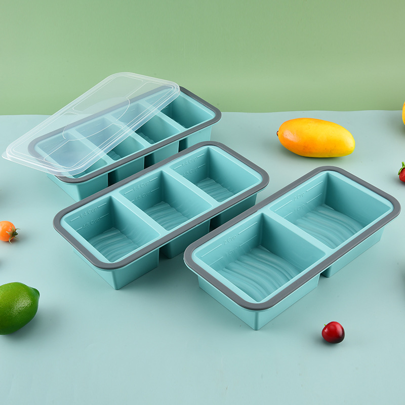 1pc Silicone Food Freezer Tray - Meal Prep Oatmeal ulasan dan harga