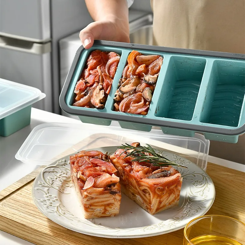 1pc Silicone Food Freezer Tray - Meal Prep Oatmeal ulasan dan harga