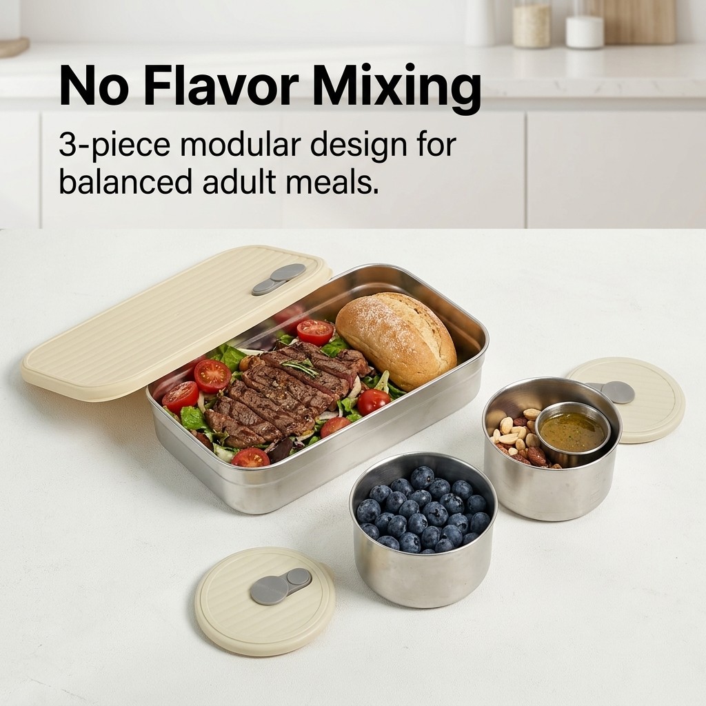 Microwave Safe 304 Stainless S - Meal Prep Ideas ulasan dan harga