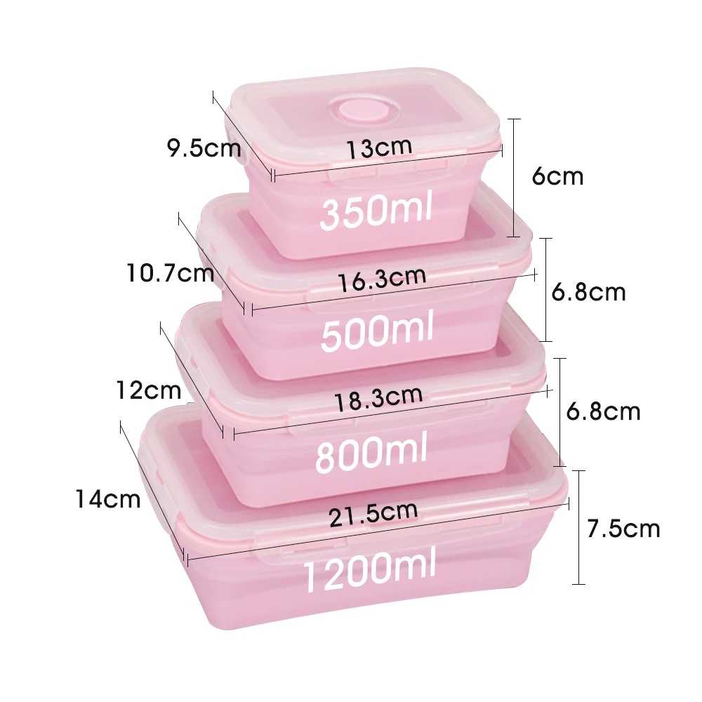 Collapsible Food Storage Conta - Meal Prep Oatmeal ulasan dan harga