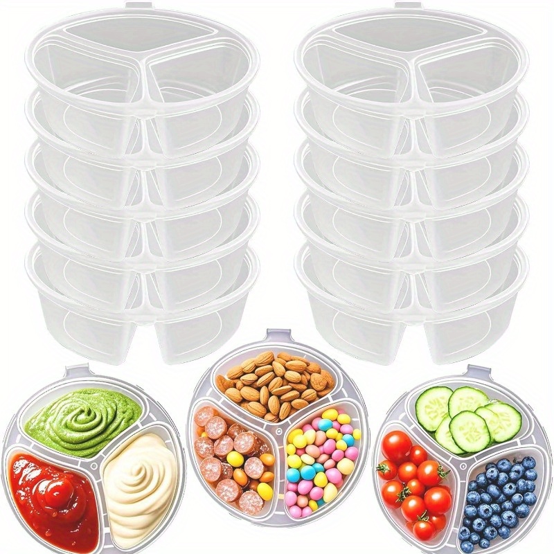Round 3-Compartment Disposable - Meal Prep Ideas ulasan dan harga