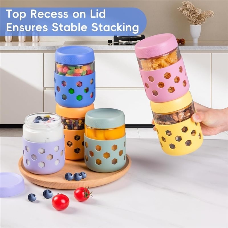 AB66-1Set Overnight Oatmeal Ja - Meal Prep Oatmeal ulasan dan harga