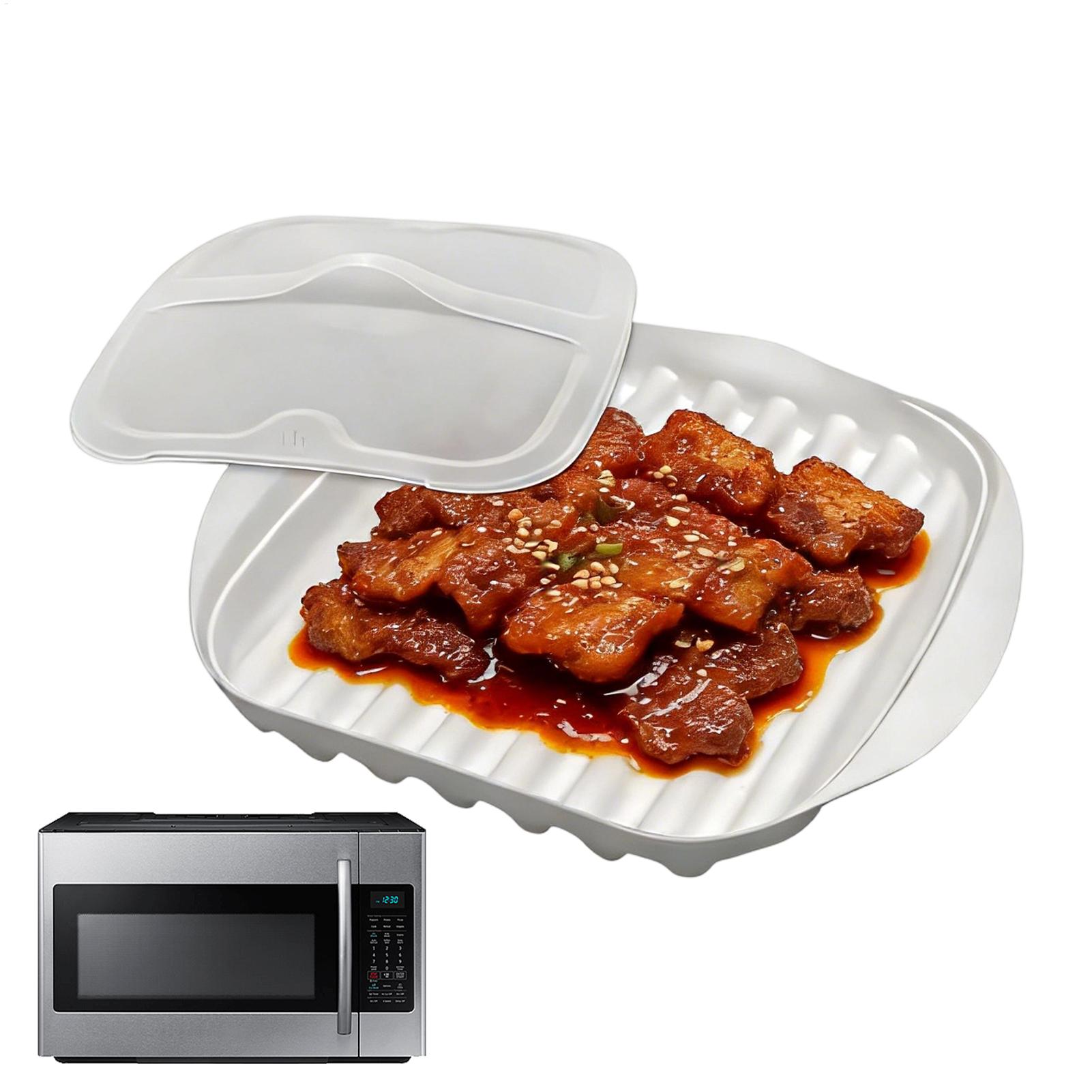Bacon Tray Microwave Cooker Co - Meal Prep Hot Dogs ulasan dan harga