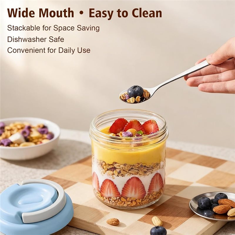 KYCOR-Overnight Oats Jars With - Meal Prep Overnight Oats ulasan dan harga